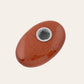 Natural Red Goldstone Palm Stone Crystal Pipe